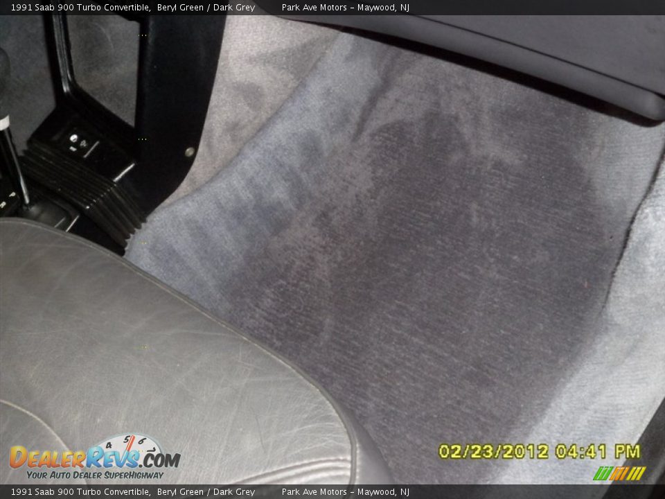 1991 Saab 900 Turbo Convertible Beryl Green / Dark Grey Photo #9