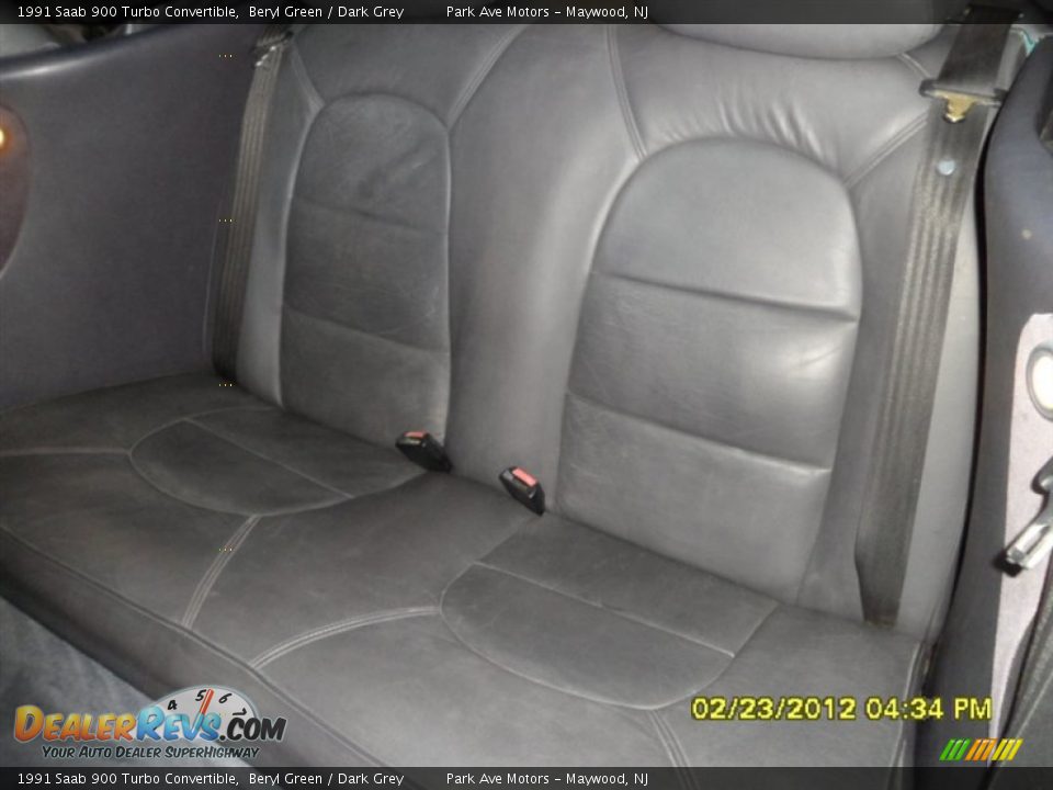 1991 Saab 900 Turbo Convertible Beryl Green / Dark Grey Photo #12