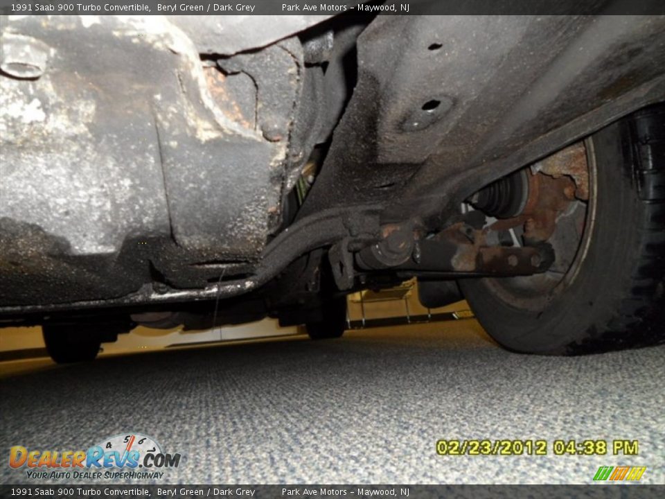 1991 Saab 900 Turbo Convertible Beryl Green / Dark Grey Photo #18