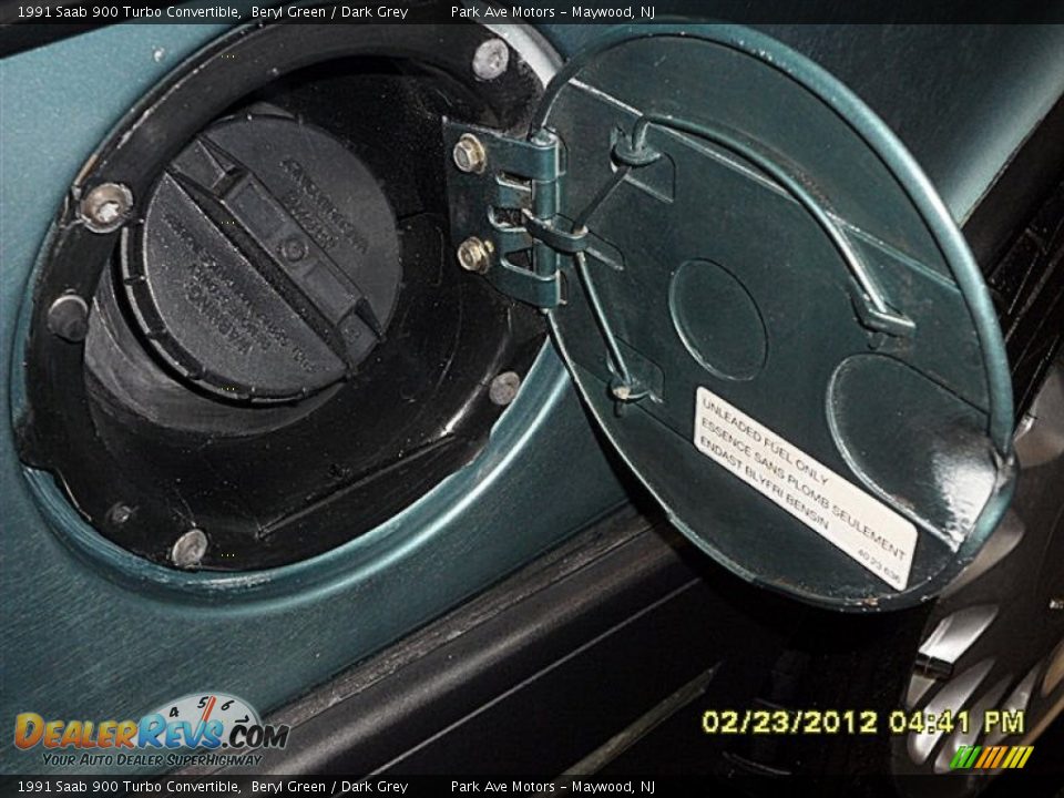1991 Saab 900 Turbo Convertible Beryl Green / Dark Grey Photo #22