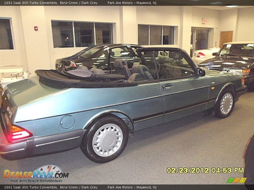 1991 Saab 900 Turbo Convertible Beryl Green / Dark Grey Photo #23