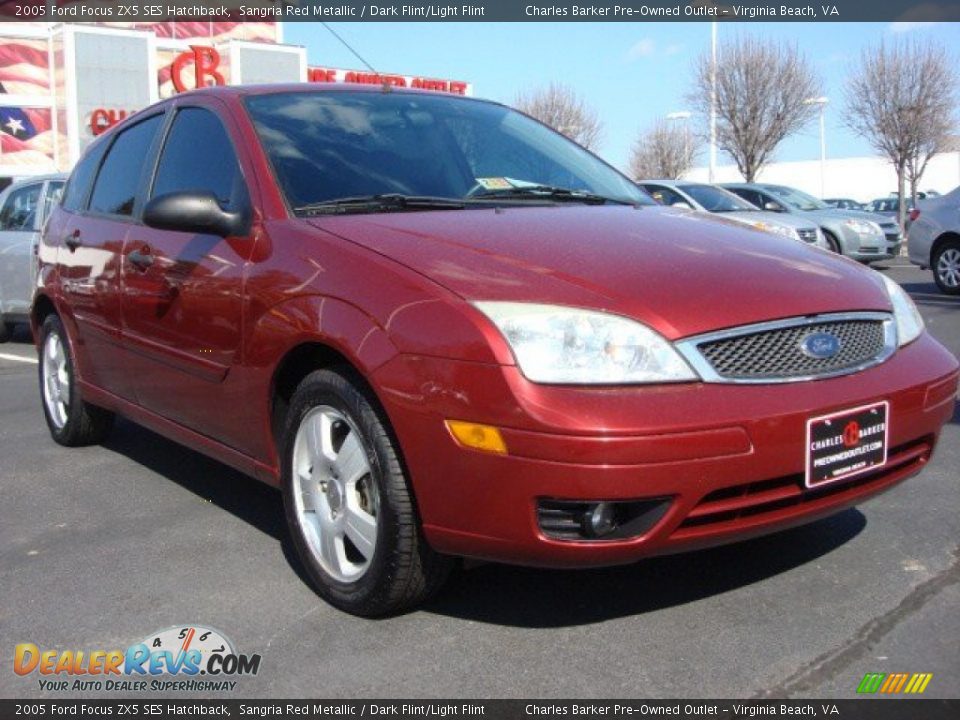 2005 Ford Focus ZX5 SES Hatchback Sangria Red Metallic / Dark Flint/Light Flint Photo #1