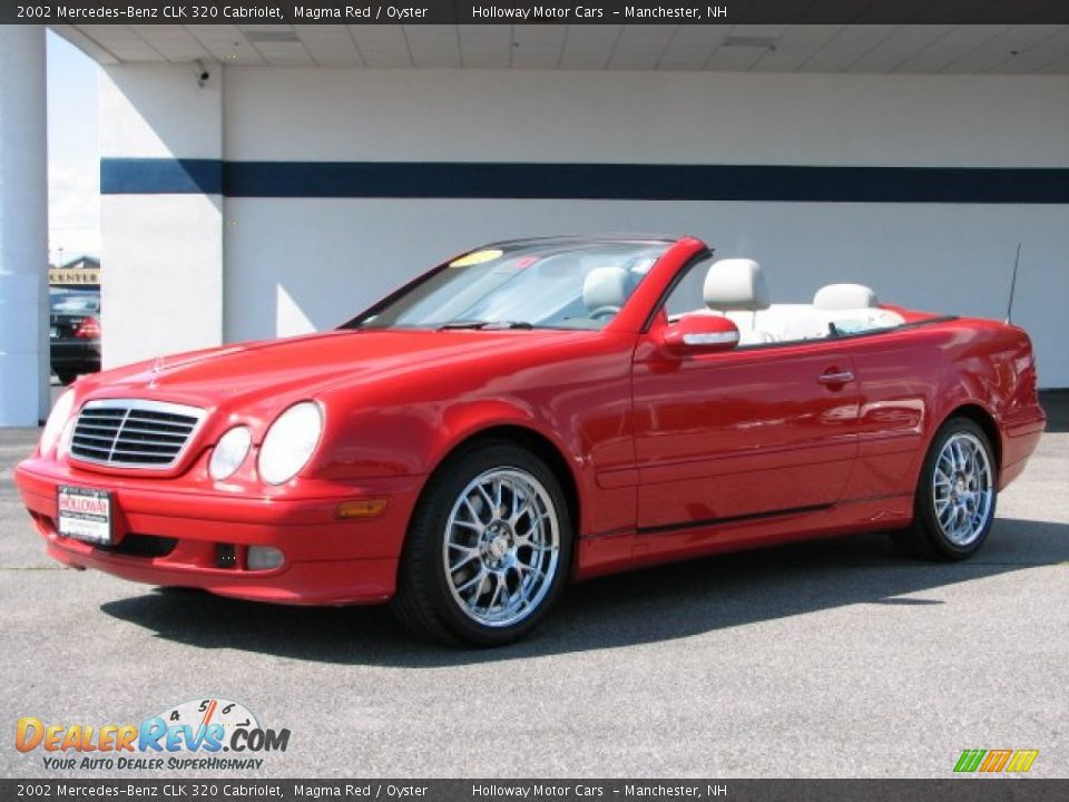 2002 Mercedes-Benz CLK 320 Cabriolet Magma Red / Oyster Photo #1