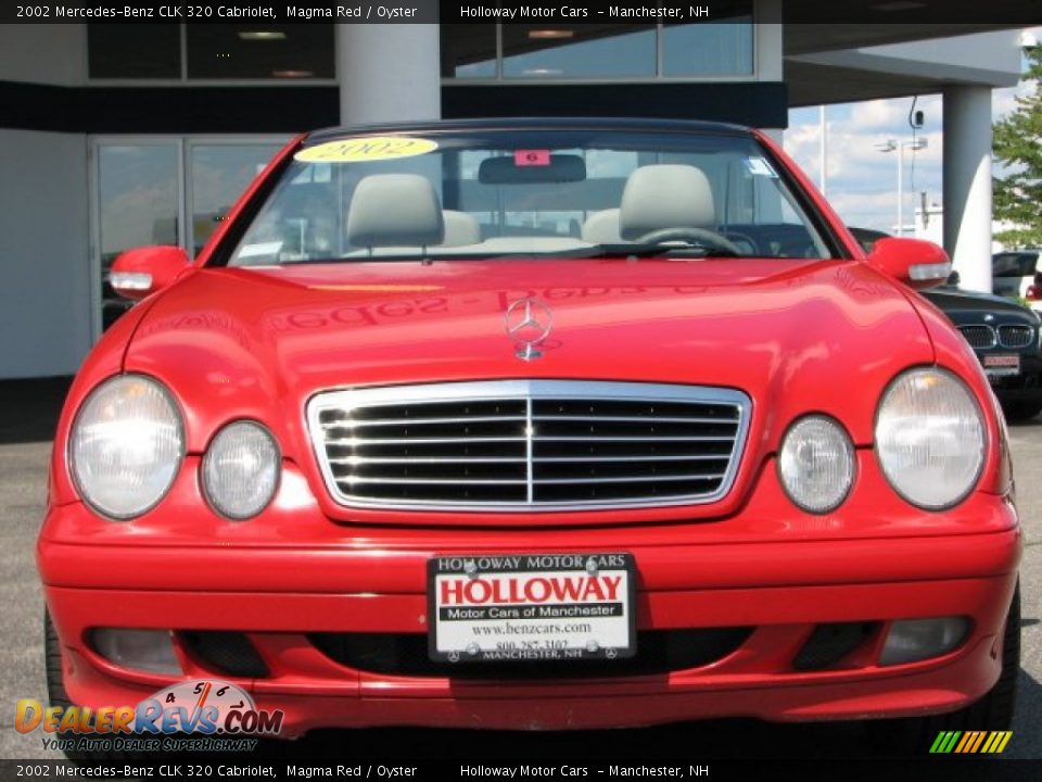 2002 Mercedes-Benz CLK 320 Cabriolet Magma Red / Oyster Photo #2
