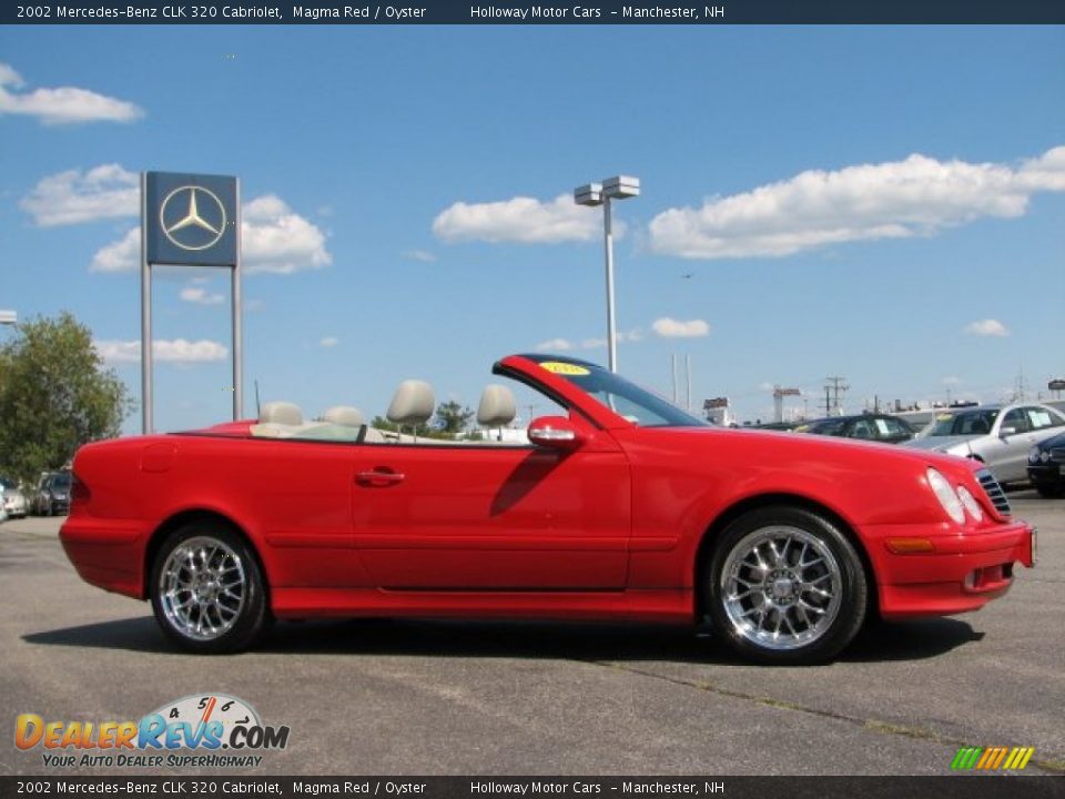 2002 Mercedes-Benz CLK 320 Cabriolet Magma Red / Oyster Photo #3