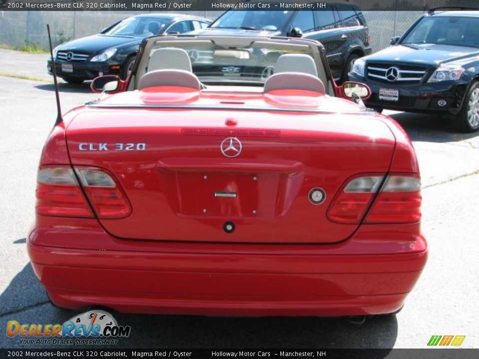 2002 Mercedes-Benz CLK 320 Cabriolet Magma Red / Oyster Photo #4
