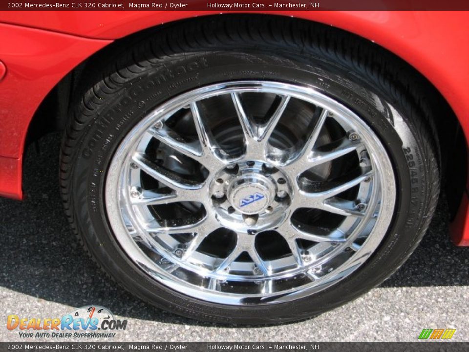 2002 Mercedes-Benz CLK 320 Cabriolet Magma Red / Oyster Photo #5