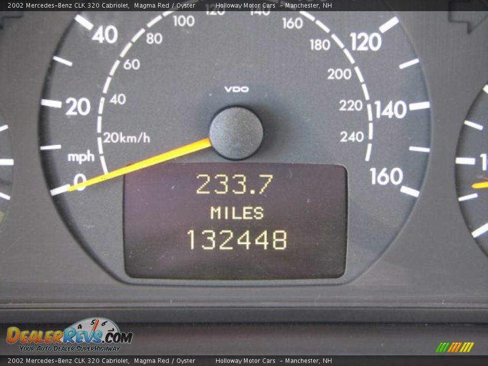 2002 Mercedes-Benz CLK 320 Cabriolet Magma Red / Oyster Photo #10