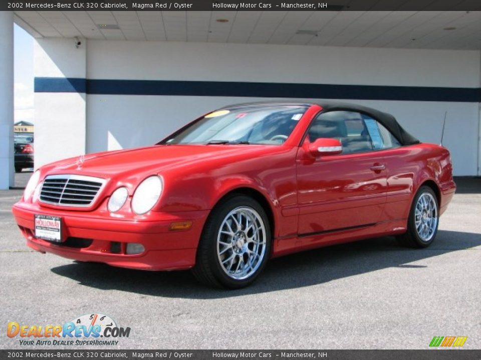 2002 Mercedes-Benz CLK 320 Cabriolet Magma Red / Oyster Photo #11