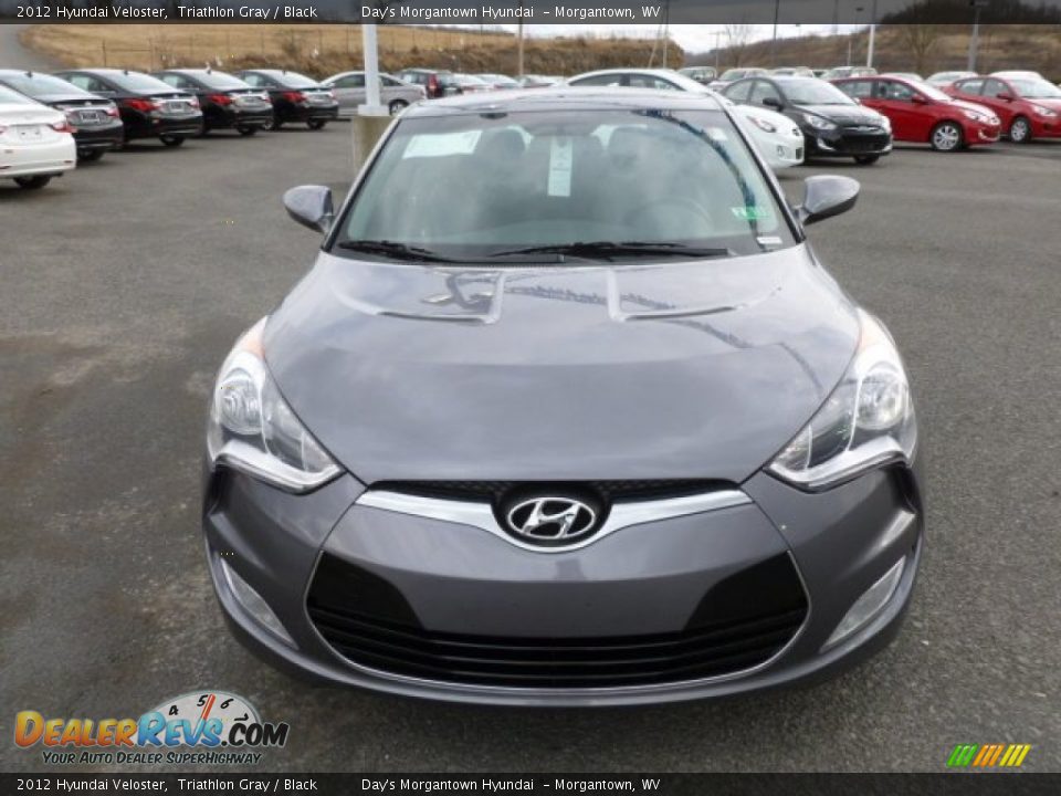 2012 Hyundai Veloster Triathlon Gray / Black Photo #2