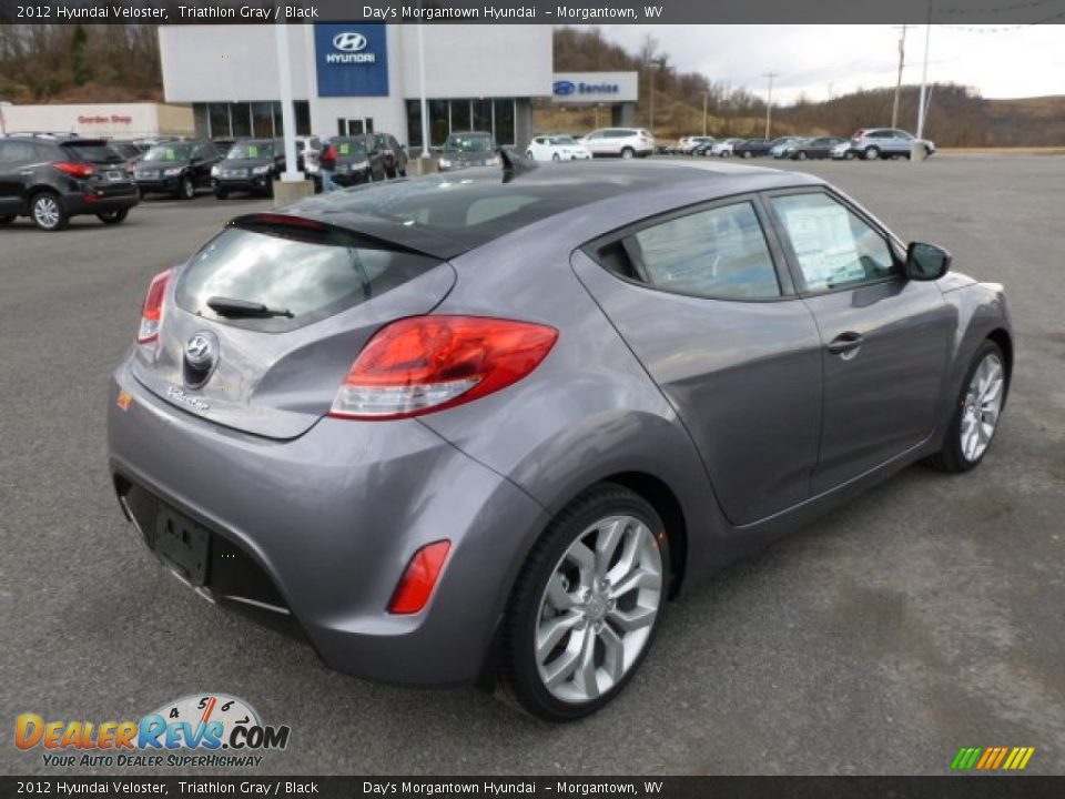 2012 Hyundai Veloster Triathlon Gray / Black Photo #7