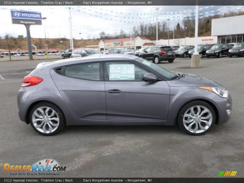 2012 Hyundai Veloster Triathlon Gray / Black Photo #8