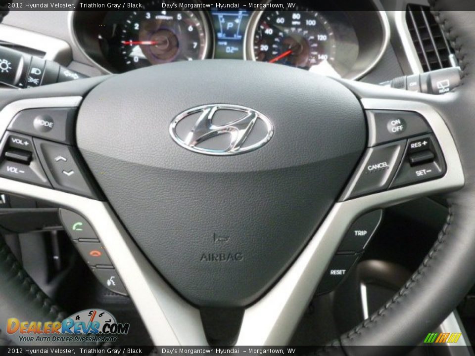 2012 Hyundai Veloster Triathlon Gray / Black Photo #17