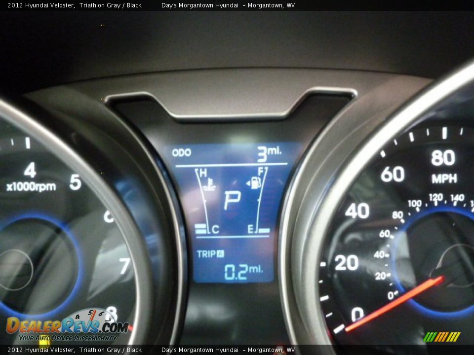 2012 Hyundai Veloster Triathlon Gray / Black Photo #20