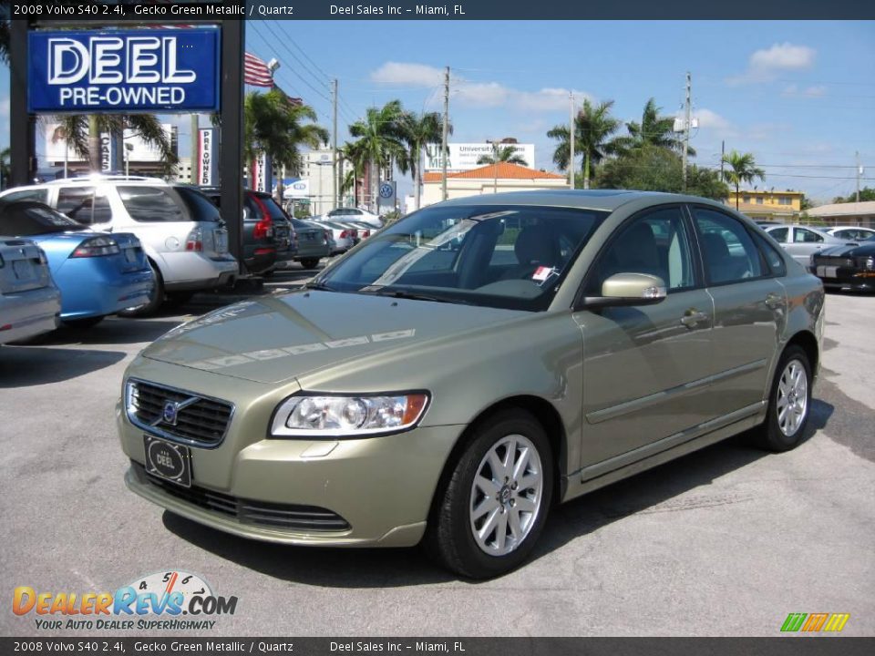 2008 Volvo S40 2.4i Gecko Green Metallic / Quartz Photo #1