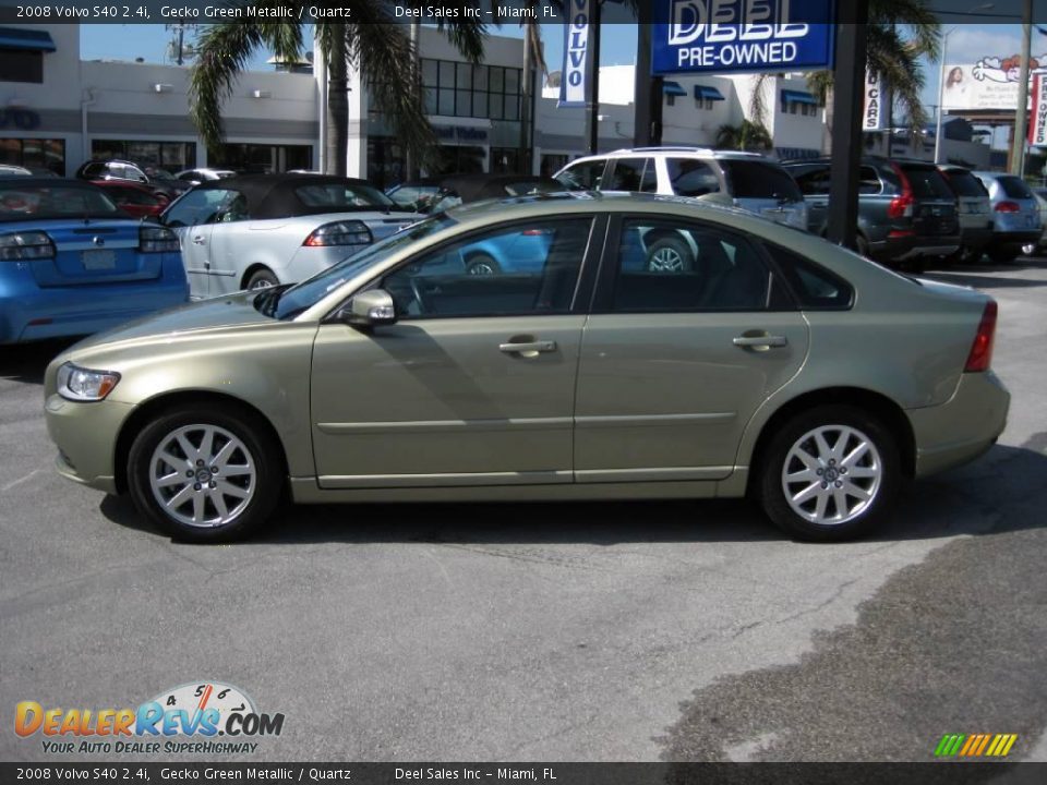 2008 Volvo S40 2.4i Gecko Green Metallic / Quartz Photo #2