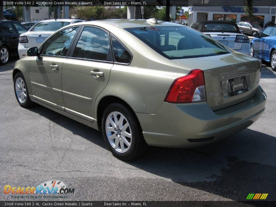 2008 Volvo S40 2.4i Gecko Green Metallic / Quartz Photo #3