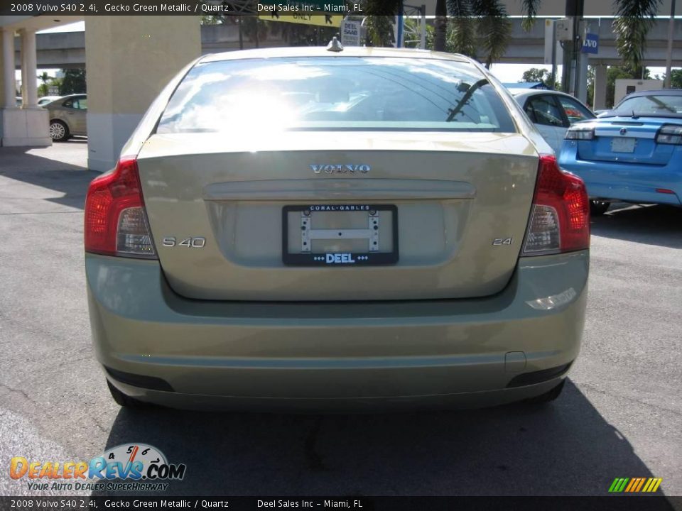 2008 Volvo S40 2.4i Gecko Green Metallic / Quartz Photo #4