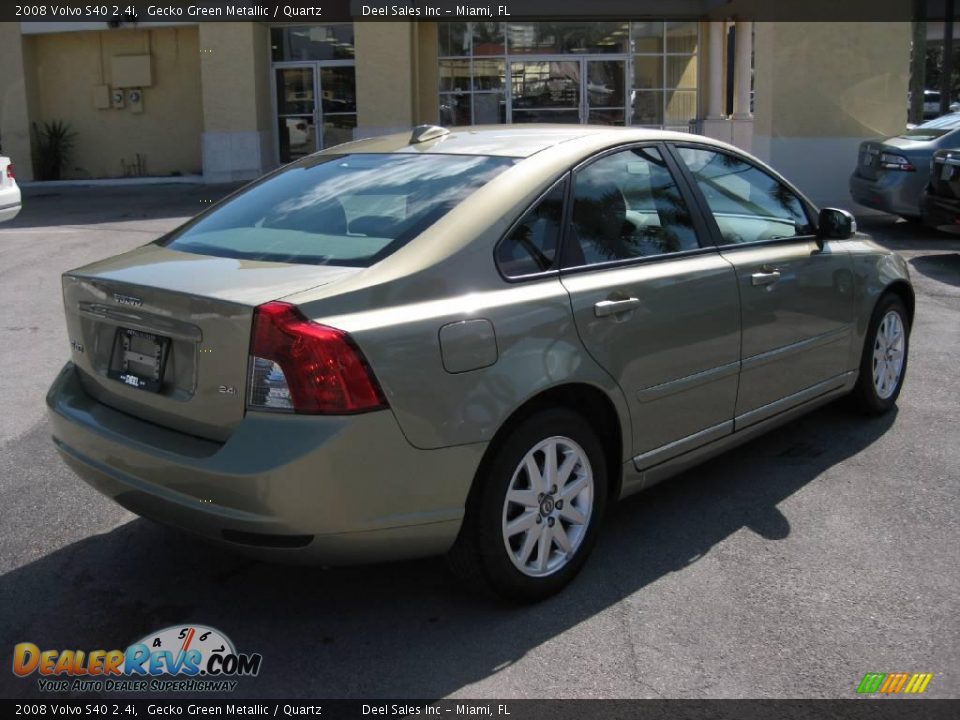 2008 Volvo S40 2.4i Gecko Green Metallic / Quartz Photo #5
