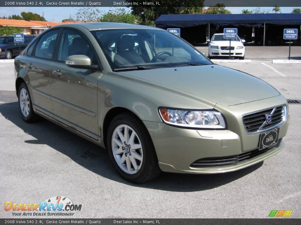 2008 Volvo S40 2.4i Gecko Green Metallic / Quartz Photo #7
