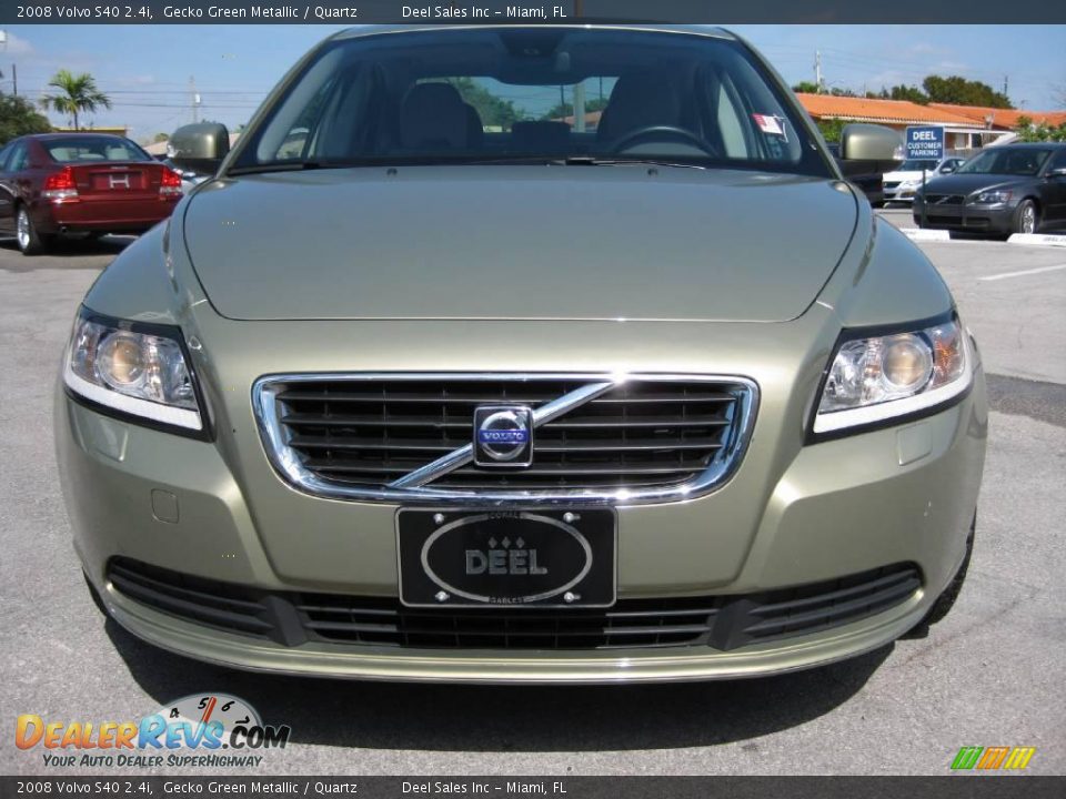 2008 Volvo S40 2.4i Gecko Green Metallic / Quartz Photo #8