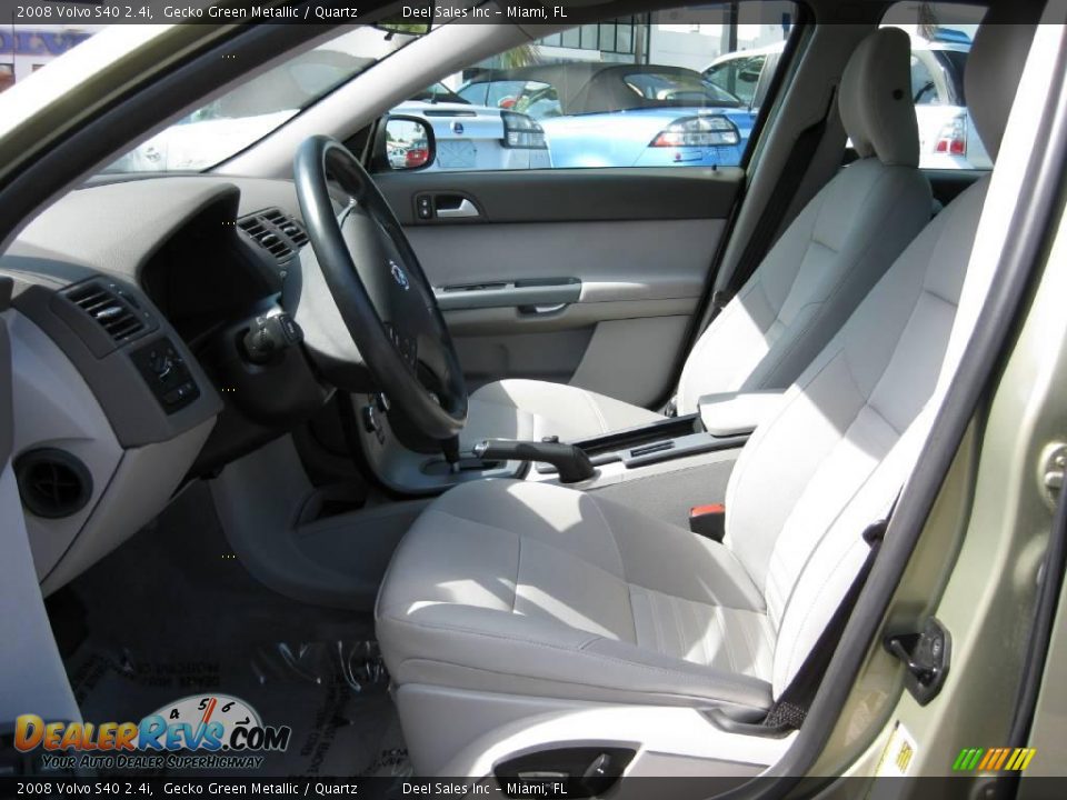 2008 Volvo S40 2.4i Gecko Green Metallic / Quartz Photo #9