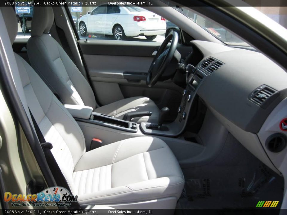 2008 Volvo S40 2.4i Gecko Green Metallic / Quartz Photo #10