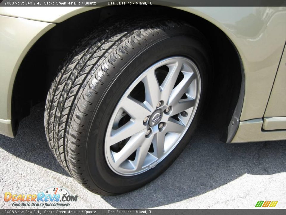 2008 Volvo S40 2.4i Gecko Green Metallic / Quartz Photo #13