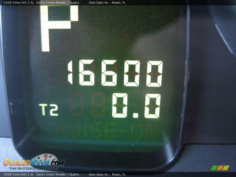 2008 Volvo S40 2.4i Gecko Green Metallic / Quartz Photo #15
