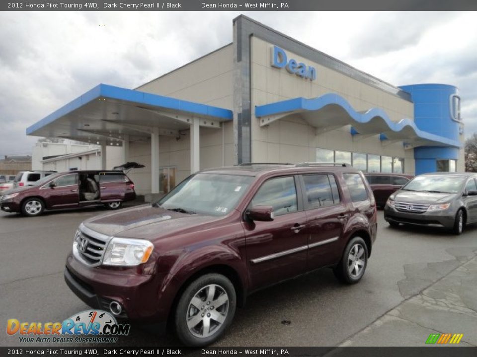 2012 Honda Pilot Touring 4WD Dark Cherry Pearl II / Black Photo #1