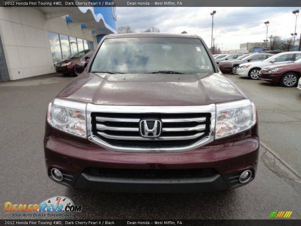 2012 Honda Pilot Touring 4WD Dark Cherry Pearl II / Black Photo #8