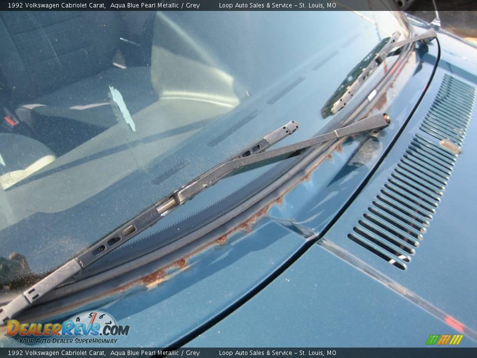 1992 Volkswagen Cabriolet Carat Aqua Blue Pearl Metallic / Grey Photo #8