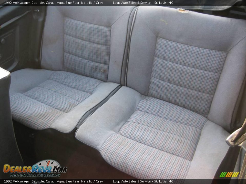 1992 Volkswagen Cabriolet Carat Aqua Blue Pearl Metallic / Grey Photo #25