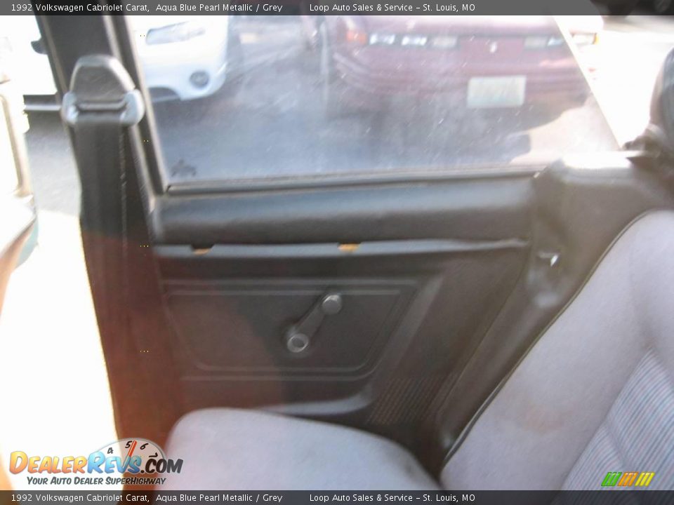 1992 Volkswagen Cabriolet Carat Aqua Blue Pearl Metallic / Grey Photo #31