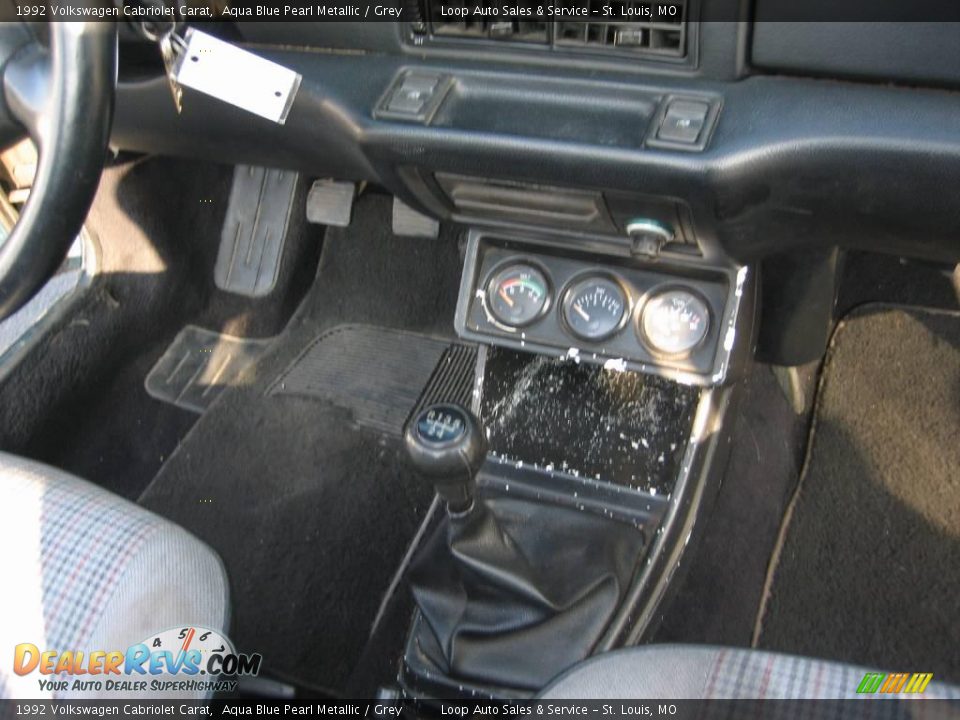 1992 Volkswagen Cabriolet Carat Aqua Blue Pearl Metallic / Grey Photo #34