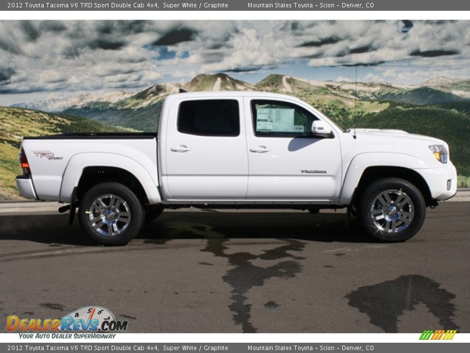 2012 toyota tacoma trd sport white #3