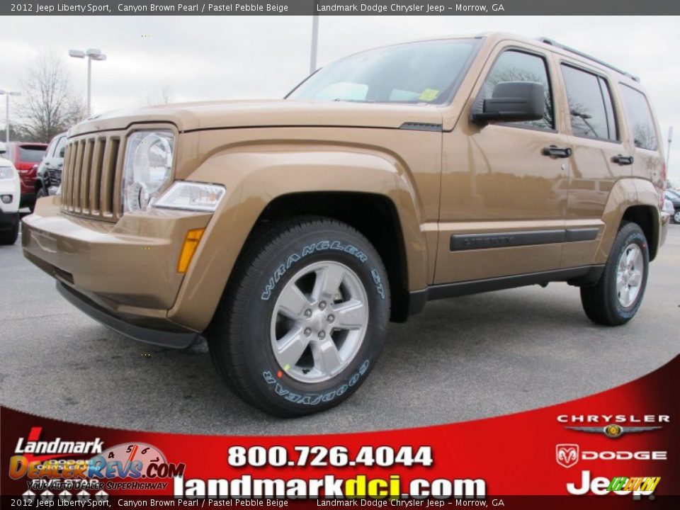 2012 Jeep Liberty Sport Canyon Brown Pearl / Pastel Pebble Beige Photo #1