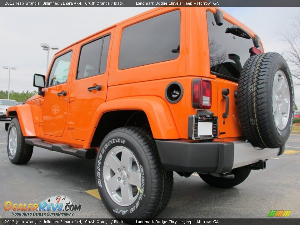 Crush Orange 2012 Jeep Wrangler Unlimited Sahara 4x4 Photo #2