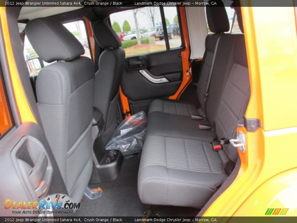 2012 Jeep Wrangler Unlimited Sahara 4x4 Crush Orange / Black Photo #8