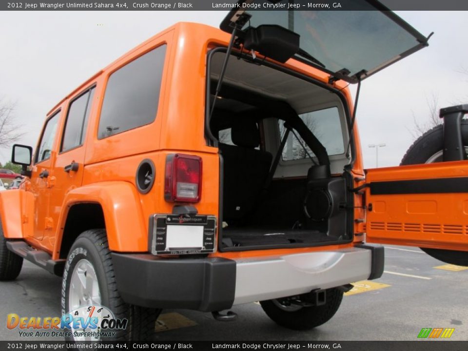 2012 Jeep Wrangler Unlimited Sahara 4x4 Crush Orange / Black Photo #9