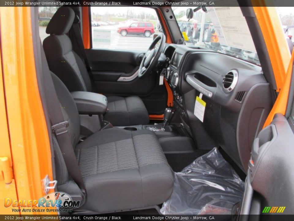 2012 Jeep Wrangler Unlimited Sahara 4x4 Crush Orange / Black Photo #10