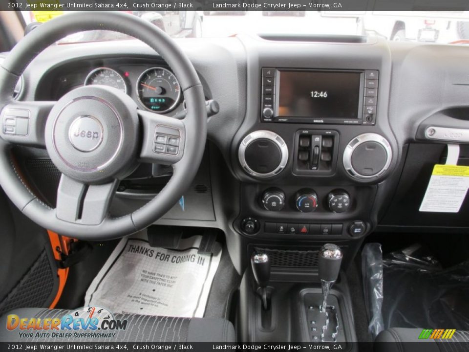 2012 Jeep Wrangler Unlimited Sahara 4x4 Crush Orange / Black Photo #11