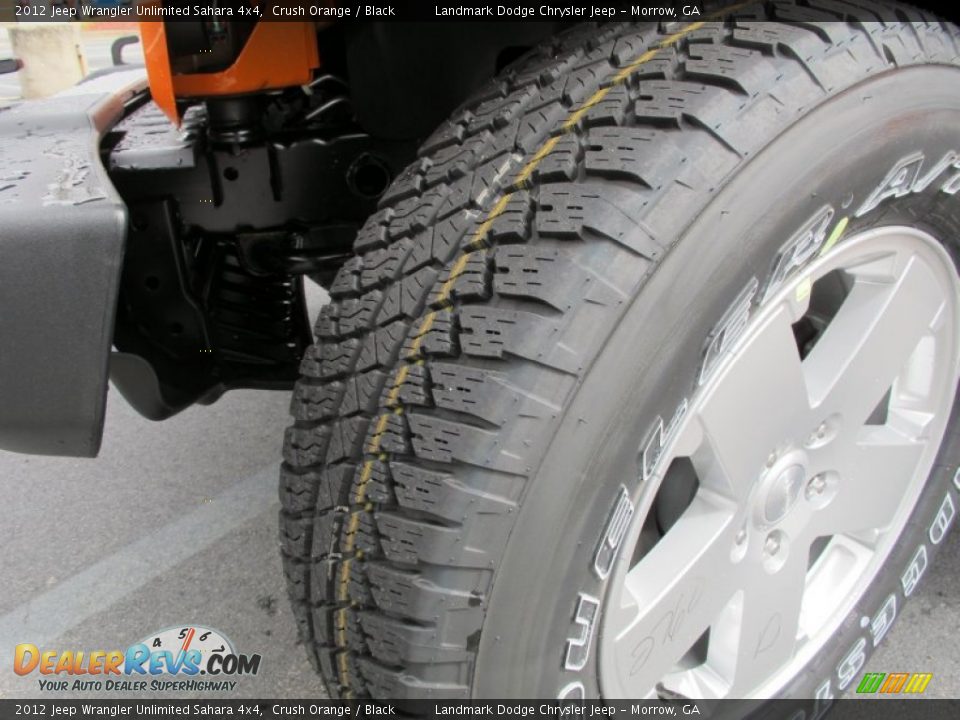 2012 Jeep Wrangler Unlimited Sahara 4x4 Crush Orange / Black Photo #13