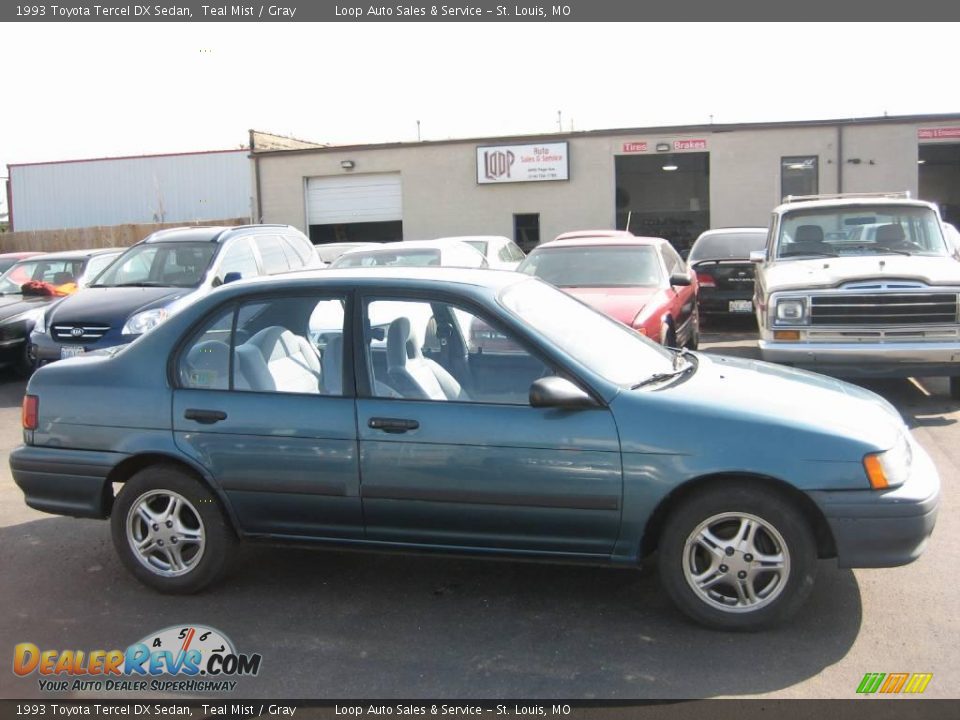 1993 Toyota Tercel DX Sedan Teal Mist / Gray Photo #4
