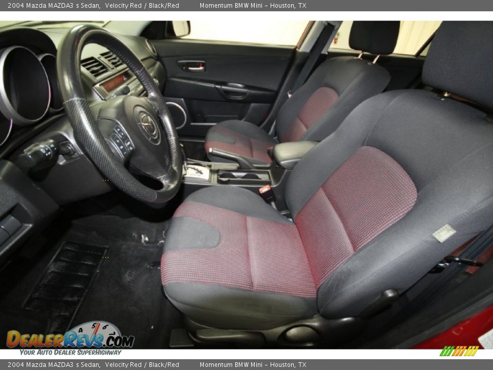 2004 Mazda MAZDA3 s Sedan Velocity Red / Black/Red Photo #3