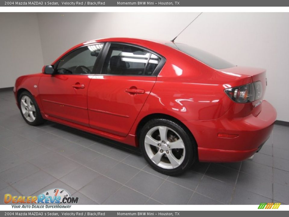 2004 Mazda MAZDA3 s Sedan Velocity Red / Black/Red Photo #5