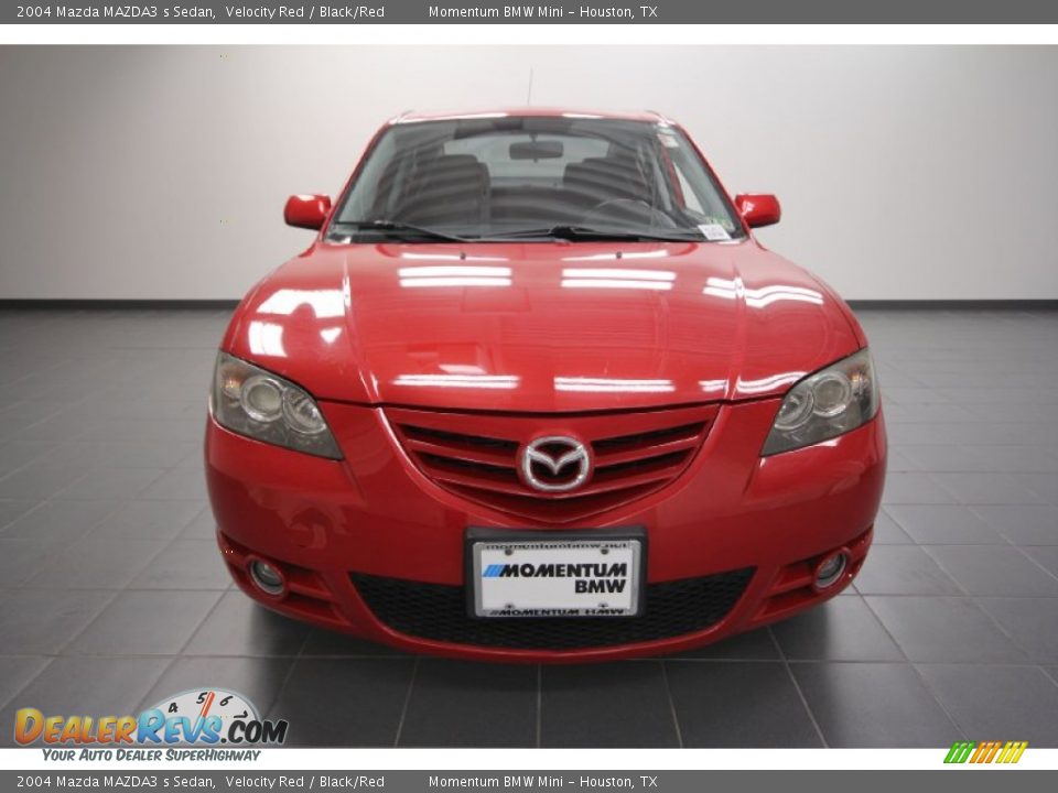 2004 Mazda MAZDA3 s Sedan Velocity Red / Black/Red Photo #6