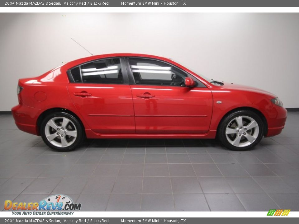 2004 Mazda MAZDA3 s Sedan Velocity Red / Black/Red Photo #7
