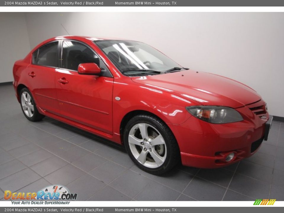 2004 Mazda MAZDA3 s Sedan Velocity Red / Black/Red Photo #8