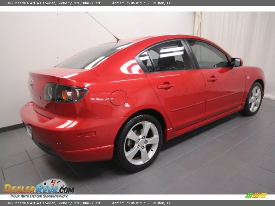 2004 Mazda MAZDA3 s Sedan Velocity Red / Black/Red Photo #9